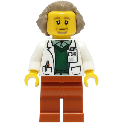 [TOY.CHAN] LEGO 樂高 深沙色 後梳髮型 中長 頭髮 21269-細節圖2