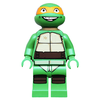 [TOY.CHAN] LEGO 樂高 亮綠色 忍者龜 米開朗基羅 頭部 12607pb05-細節圖2