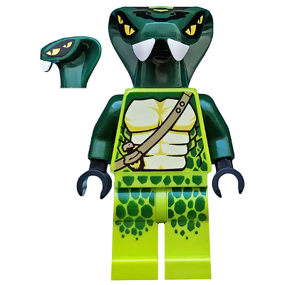 [TOY.CHAN] LEGO 樂高 98150pb01 深綠色 頭部 Spitta-細節圖2