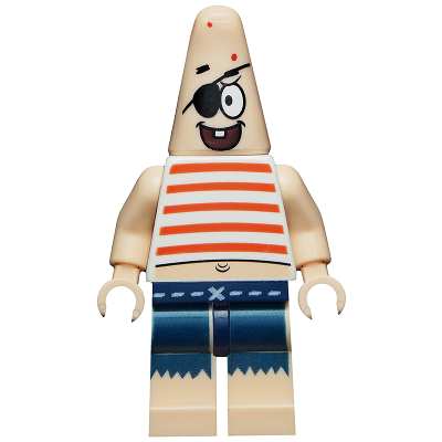 [TOY.CHAN] LEGO 樂高 淺膚色 派大星 頭部 54873pb07-細節圖2