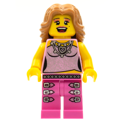 [TOY.CHAN] LEGO 樂高 黃色 Pop Star 頭部 細眉 睫毛 粉眼影 3626pb0464-細節圖2