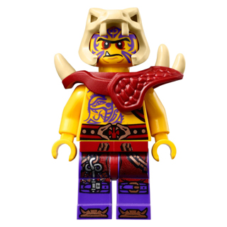 [TOY.CHAN] LEGO 樂高 黃色 Zugu 頭部 黑眉 紅眼 紫紋 3626pb1297-細節圖2