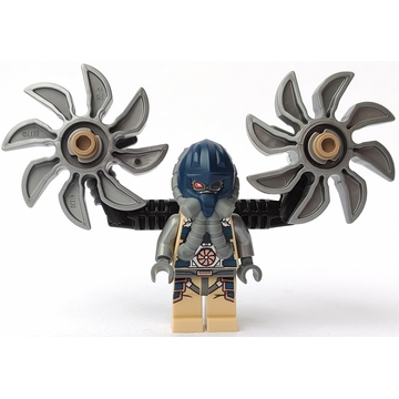 [TOY.CHAN] LEGO 樂高 黃色 Psyclone 頭部 濃眉 紅眼 雙面 3626pb1343-細節圖2