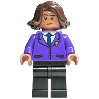 [TOY.CHAN] LEGO 樂高 中棕色 頭部 女性黑眉 3626pb3164-細節圖2