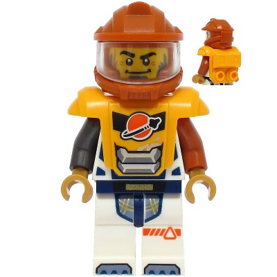 [TOY.CHAN] LEGO 樂高 黃色 太空人 頭部 濃黑眉 3626pb3544-細節圖2