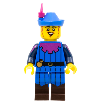 [TOY.CHAN] LEGO 樂高 黃色 吟遊詩人 頭部 黑眉 紅棕細節 3626pb2939-細節圖2