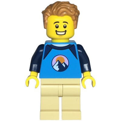 [TOY.CHAN] LEGO 樂高 23186 中膚色 頭髮 左分微亂短髮-細節圖2