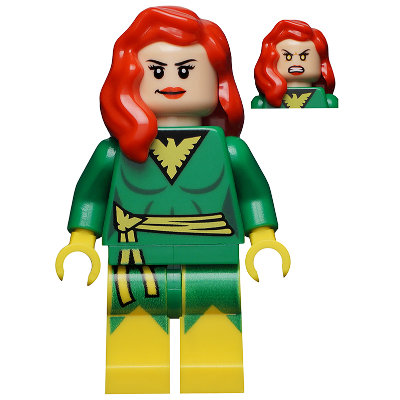 [TOY.CHAN] LEGO 樂高 紅色 頭髮 中長髮 右側披肩 85974-細節圖2