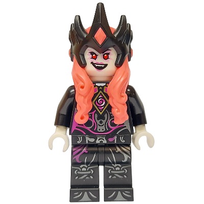 [TOY.CHAN] LEGO 樂高 970c00pb1585 黑色 腿部 洋紅銀色漩紋 深藍灰膝蓋腳趾-細節圖2