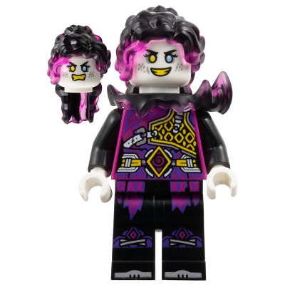 [TOY.CHAN] LEGO 樂高 970c00pb1661 黑色 腿部 破袍 膝墊 銀色鞋尖-細節圖2