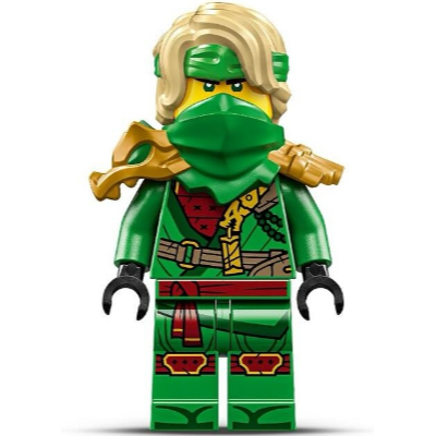 [TOY.CHAN] LEGO 樂高 亮綠色 肩甲 龍頭 龍尾 帶雙武士刀鞘 7104pb01-細節圖2