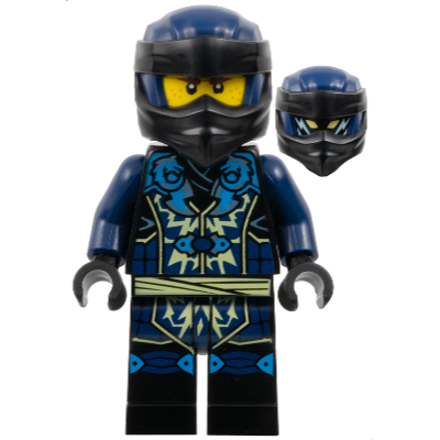 [TOY.CHAN] LEGO 樂高 4910pb07 深藍色 忍者頭套-細節圖2