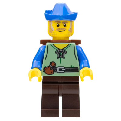 [TOY.CHAN] LEGO 樂高 973pb4839c01 沙綠色 身體 村民 綁帶上衣 腰帶 小包-細節圖2