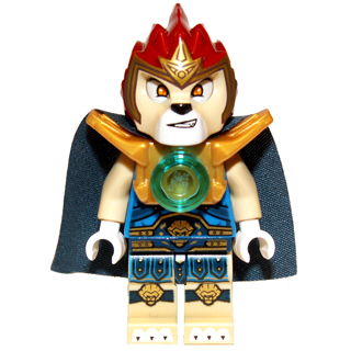 [TOY.CHAN] LEGO 樂高 11129pb04 深紅色 獅子 頭套 沙色臉 金皇冠-細節圖2