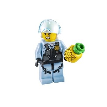 [TOY.CHAN] LEGO 樂高 黄色 頭部 無臉 鳳梨 印刷 3626pb1018-細節圖2