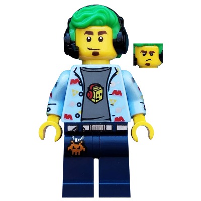 [TOY.CHAN] LEGO 樂高 黄色 頭部 雙面 黑眉 靈魂鬍子 微笑 怒臉 3626pb2461-細節圖2