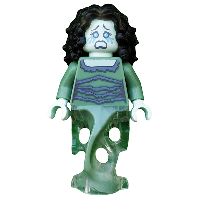 [TOY.CHAN] LEGO 樂高 淺水藍色 女妖 頭部 淚眼 哭臉 3626pb1405-細節圖2