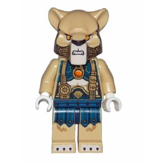 [TOY.CHAN] LEGO 樂高 沙色 獅族 女戰士 頭部 橘眼 黑鼻 獠牙 3626pb1223-細節圖2