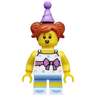 [TOY.CHAN] LEGO 樂高 35701 深橘色 頭髮 短髮 兩側馬尾 頂部孔-細節圖2