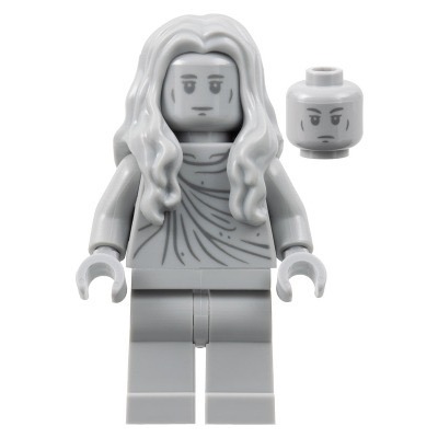 [TOY.CHAN] LEGO 樂高 95225 淺藍灰色 頭髮 長捲髮 中分-細節圖2