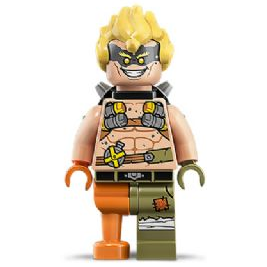 [TOY.CHAN] LEGO 樂高 3626pb2502 淺膚色 頭部 橄欖綠臉彩 雙面-細節圖2