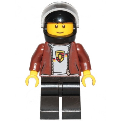 [TOY.CHAN] LEGO 樂高 3626pb0628 黃色 頭部 黑眉 薄笑 黑眼白瞳-細節圖2