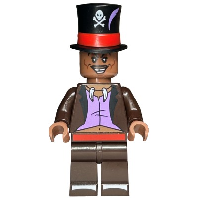 [TOY.CHAN] LEGO 樂高 101777pb02 黑色 頭飾 高禮帽 骷髏旗印刷 羽毛印刷-細節圖2