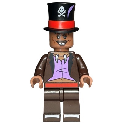 [TOY.CHAN] LEGO 樂高 101777pb02 黑色 頭飾 高禮帽 骷髏旗印刷 羽毛印刷-細節圖2
