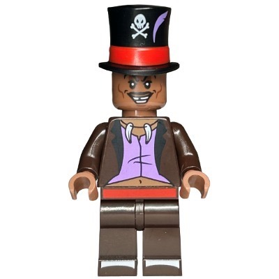 [TOY.CHAN] LEGO 樂高 101777pb02 黑色 頭飾 高禮帽 骷髏旗印刷 羽毛印刷-細節圖2