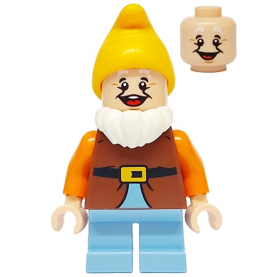 [TOY.CHAN] LEGO 樂高 93558 亮淺橘色 頭飾 矮人垂帽 尖端朝前-細節圖2