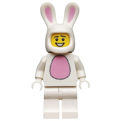 [TOY.CHAN] LEGO 樂高 99244pb01 白色 頭飾 動物頭套 兔耳 亮粉耳內印刷-細節圖2