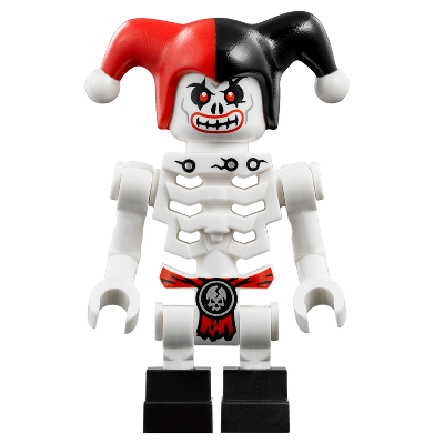 [TOY.CHAN] LEGO 樂高 3626pb1678 白色 頭部 骷髏 邪惡 紅眼紅唇 印刷-細節圖2