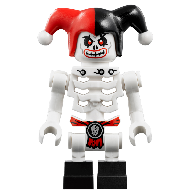 [TOY.CHAN] LEGO 樂高 3626pb1678 白色 頭部 骷髏 邪惡 紅眼紅唇 印刷-細節圖2