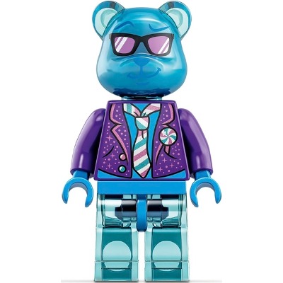[TOY.CHAN] LEGO 樂高 77188pb01 透淺藍色 頭部 熊頭 改造 墨鏡-細節圖2