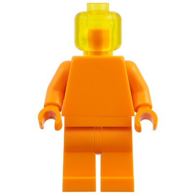 [TOY.CHAN] LEGO 樂高 3626 透黃色 頭部 素色-細節圖2