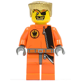 [TOY.CHAN] LEGO 樂高 3626pb0301 黃色 頭部 男 眼罩 金牙 缺牙-細節圖2