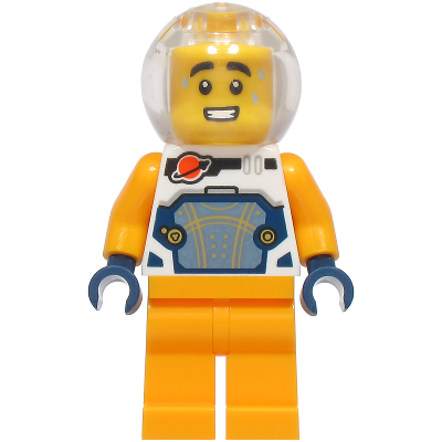 [TOY.CHAN] LEGO 樂高 3626pb2973 黃色 頭部 男 粗黑眉 三滴汗 露牙張口-細節圖2