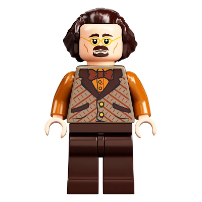 [TOY.CHAN] LEGO 樂高 21269 深棕色 頭髮 瀏海側分 後方蓬鬆-細節圖2