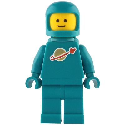 [TOY.CHAN] LEGO 樂高 50665 深綠松石色 頭盔 太空人 厚下巴帶 面罩凹點-細節圖2