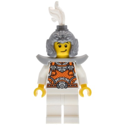 [TOY.CHAN] LEGO 樂高 6646 平光銀色 頭盔 護頰 翅膀 頂部凸點-細節圖2