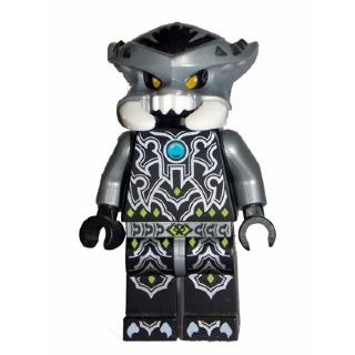 [TOY.CHAN] LEGO 樂高 15475pb02 平光銀色 頭飾 面具 蠍子 白色獠牙 鉗子 銀色尖刺-細節圖2