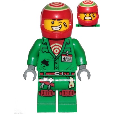 [TOY.CHAN] LEGO 樂高 3626pb2439 黃色 頭部 雙面表情 粗眉 繃帶 眨眼 露齒笑 驚恐圖案-細節圖3