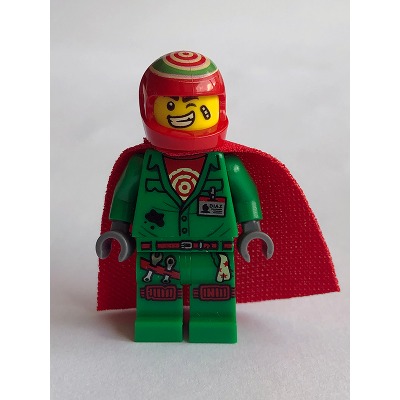 [TOY.CHAN] LEGO 樂高 3626pb2439 黃色 頭部 雙面表情 粗眉 繃帶 眨眼 露齒笑 驚恐圖案-細節圖4