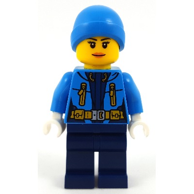 [TOY.CHAN] LEGO 樂高 90541 深蔚藍色 針織帽 絨球帽-細節圖3