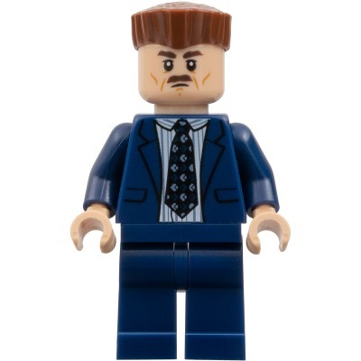 [TOY.CHAN] LEGO 樂高 25379 紅棕色 頭髮 平頂髮型 直紋-細節圖2