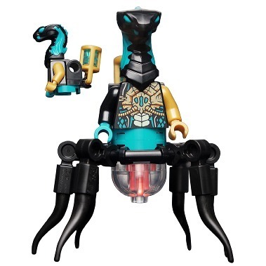 [TOY.CHAN] LEGO 樂高 49588pb02 黑色 頭部 蛇頭 閉口 眼部印花 毒牙 火焰紋章-細節圖3
