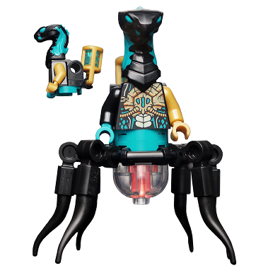 [TOY.CHAN] LEGO 樂高 49588pb02 黑色 頭部 蛇頭 閉口 眼部印花 毒牙 火焰紋章-細節圖3