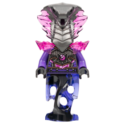 [TOY.CHAN] LEGO 樂高 41201pb03 珍珠深灰色 頭部 蛇頭 面罩 蛇舌-細節圖2