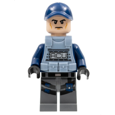 [TOY.CHAN] LEGO 樂高 3626pb0704 淺膚色 頭部 嚴肅-細節圖4