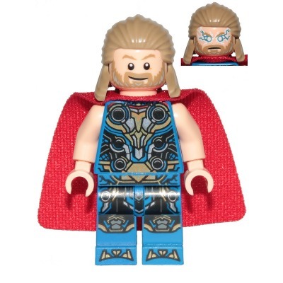 [TOY.CHAN] LEGO 樂高 3626pb2854 淺膚色 頭部 雙面 鬍鬚 閃電眼 灰白挑染-細節圖3